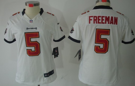 Nike Tampa Bay Buccaneers #5 Josh Freeman White Limited Womens Jersey 