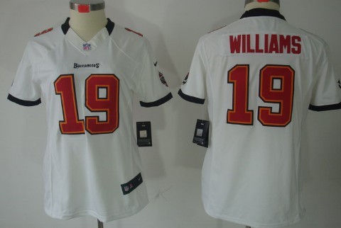 Nike Tampa Bay Buccaneers #19 Mike Williams White Limited Womens Jersey 
