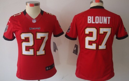 Nike Tampa Bay Buccaneers #27 Legarrette Blount Red Limited Womens Jersey 