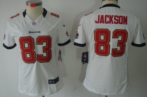 Nike Tampa Bay Buccaneers #83 Vincent Jackson White Limited Womens Jersey 