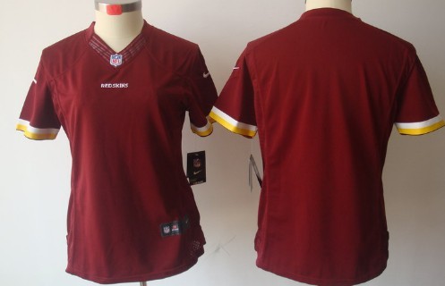 Nike Washington Redskins Blank Red Limited Womens Jersey 