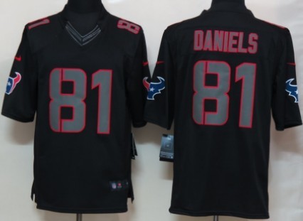 Nike Houston Texans #81 Owen Daniels Black Impact Limited Jersey 