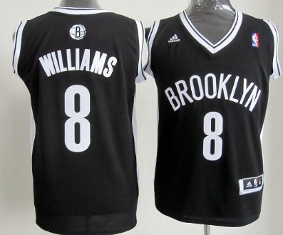 Brooklyn Nets #8 Deron Williams Revolution 30 Swingman Black Jersey 