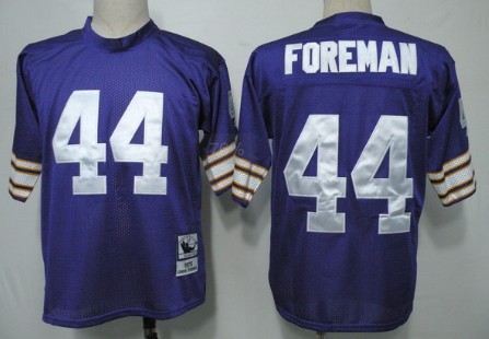 Minnesota Vikings #44 Chuck Foreman Purple Throwback Jersey 