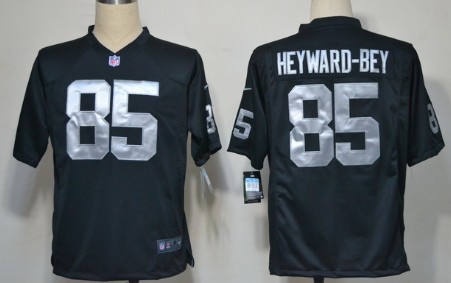 Nike Oakland Raiders #85 Darrius Heyward-Bey Black Game Jersey 