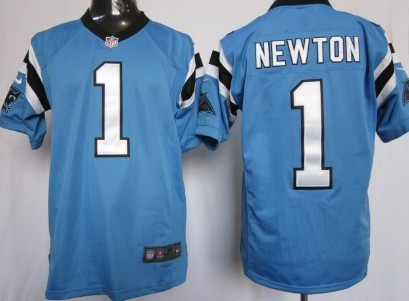 Nike Carolina Panthers #1 Cam Newton Light Blue Game Jersey 