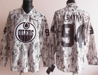 Edmonton Oilers #94 Ryan Smyth White Camo Jersey