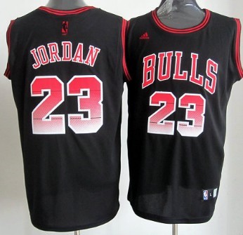 Chicago Bulls #23 Michael Jordan 2012 Vibe Black Fashion Jersey 