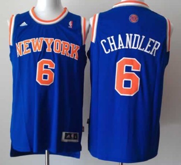 New York Knicks #6 Tyson Chandler Revolution 30 Swingman 2013 Blue Jersey 