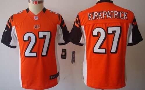Nike Cincinnati Bengals #27 Dre Kirkpatrick Orange Limited Kids Jersey 