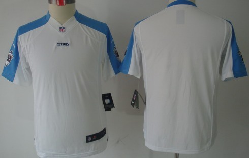Nike Tennessee Titans Blank White Limited Kids Jersey