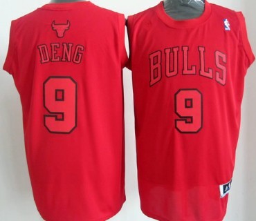 Chicago Bulls #9 Luol Deng Revolution 30 Swingman Red Big Color Jersey 