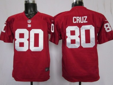 Nike New York Giants #80 Victor Cruz Red Game Kids Jersey 
