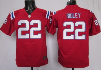 Nike New England Patriots #22 Stevan Ridley Red Games Kids Jersey