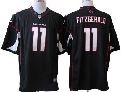 Nike Arizona Cardinals #11 Larry Fitzgerald Black Limited Jersey 