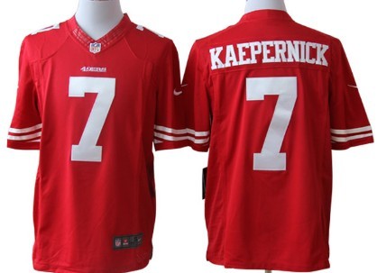 Nike San Francisco 49ers #7 Colin Kaepernick Red Limited Jersey