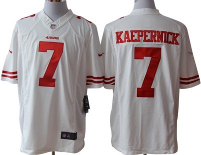 Nike San Francisco 49ers #7 Colin Kaepernick White Limited Jersey