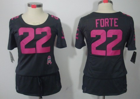 Nike Chicago Bears #22 Matt Forte Breast Cancer Awareness Gray Womens Jersey