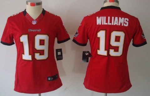 Nike Tampa Bay Buccaneers #19 Mike Williams Red Limited Womens Jersey 