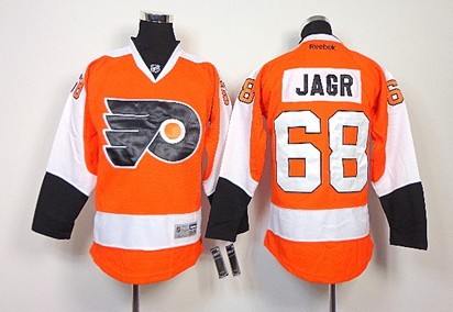 Philadelphia Flyers #68 Jaromir Jagr Orange Kids Jersey 