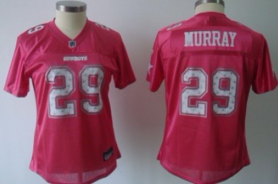 Dallas Cowboys #29 DeMarco Murray Pink Star Struck Fashion Womens Jersey 