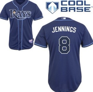 Tampa Bay Rays #8 Desmond Jennings Navy Blue Jersey