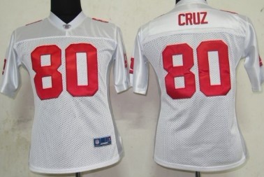 New York Giants #80 Victor Cruz 2011 White Womens Jersey