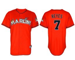 Miami Marlins #7 Jose Reyes Orange Kids Jersey