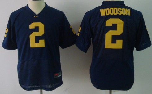 Michigan Wolverines #2 Charles Woodson Navy Blue Kids Jersey