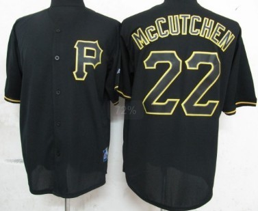 Pittsburgh Pirates #22 Andrew McCutchen Black Fashion Jersey