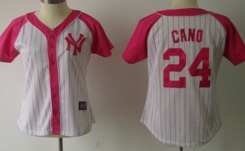 New York Yankees #24 Robinson Cano 2012 Fashion Womens by Majestic Athletic Jersey 