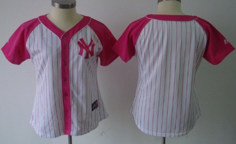 New York Yankees Blank 2012 Fashion Womens by Majestic Athletic Jersey 
