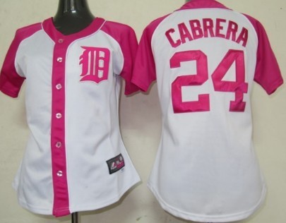 Detroit Tigers #24 Miguel Cabrera 2012 Fashion Womens by Majestic Athletic Jersey