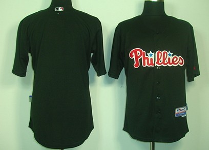 Philadelphia Phillies Blank Black Jersey 
