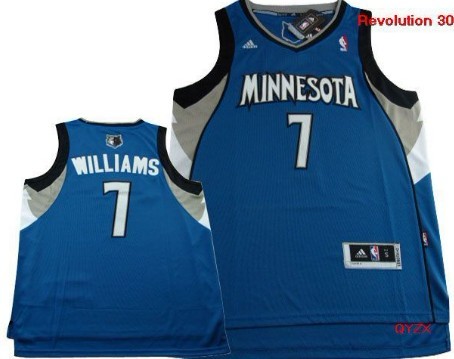 Minnesota Timberwolves #7 Derrick Williams Revolution 30 Swingman Blue Jersey  