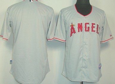 LA Angels of Anaheim Blank Gray Jersey 