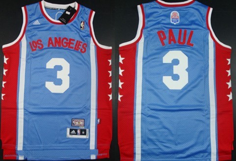 Los Angeles Clippers #3 Chris Paul ABA Hardwood Classic Swingman Blue Jersey 