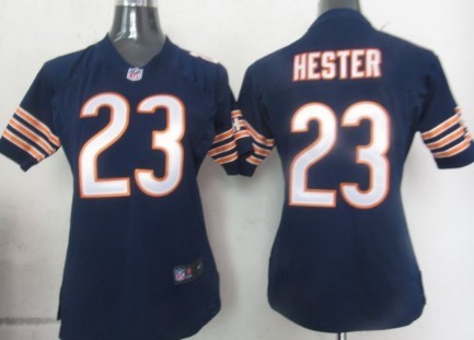 Nike Chicago Bears #23 Devin Hester Blue Game Womens Jersey