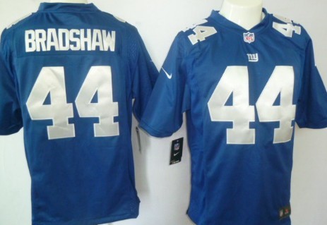 Nike New York Giants #44 Ahmad Bradshaw Blue Game Jersey 