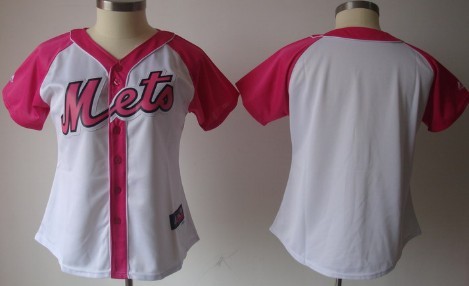 New York Mets Blank 2012 Fashion Womens by Majestic Athletic Jersey 