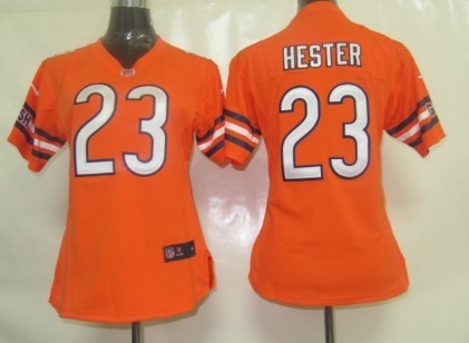 Nike Chicago Bears #23 Devin Hester Orange Game Womens Jersey