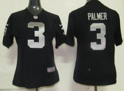 Nike Oakland Raiders #3 Carson Palmer Black Game Womens Jersey
