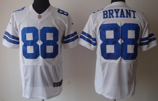 Nike Dallas Cowboys #88 Dez Bryant White Elite Jersey 