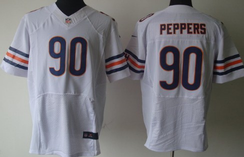 Nike Chicago Bears #90 Julius Peppers White Elite Jersey
