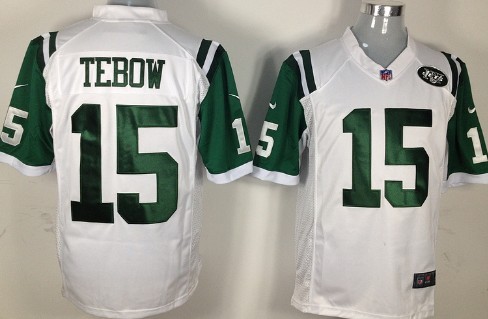 Nike New York Jets #15 Tim Tebow White Game Jersey 