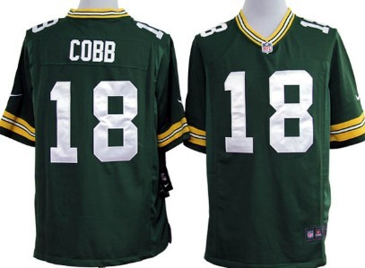 Nike Green Bay Packers #18 Randall Cobb Green Game Jersey