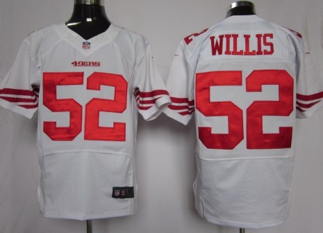 Nike San Francisco 49ers #52 Patrick Willis White Elite Jersey 