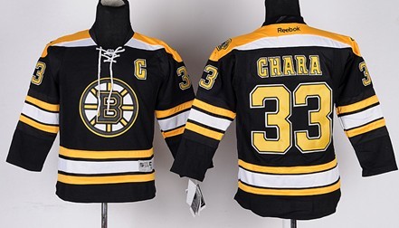 Boston Bruins #33 Zdeno Chara Black Kids Jersey 