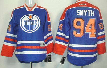 Edmonton Oilers #94 Ryan Smyth Royal Blue Kids Jersey
