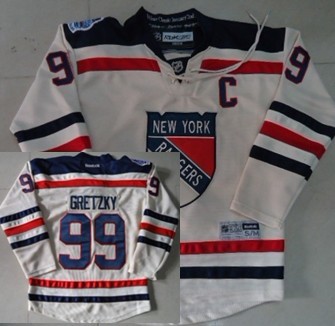 New York Rangers #99 Wayne Gretzky 2012 Winter Classic Cream Kids Jersey 